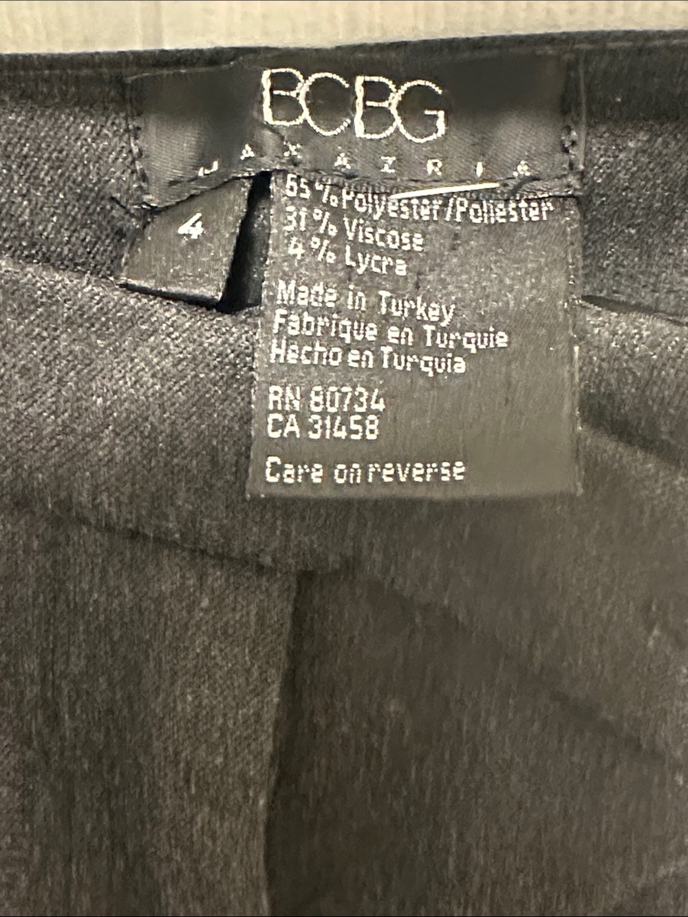 BCBG Straight-Leg Jeans in Black